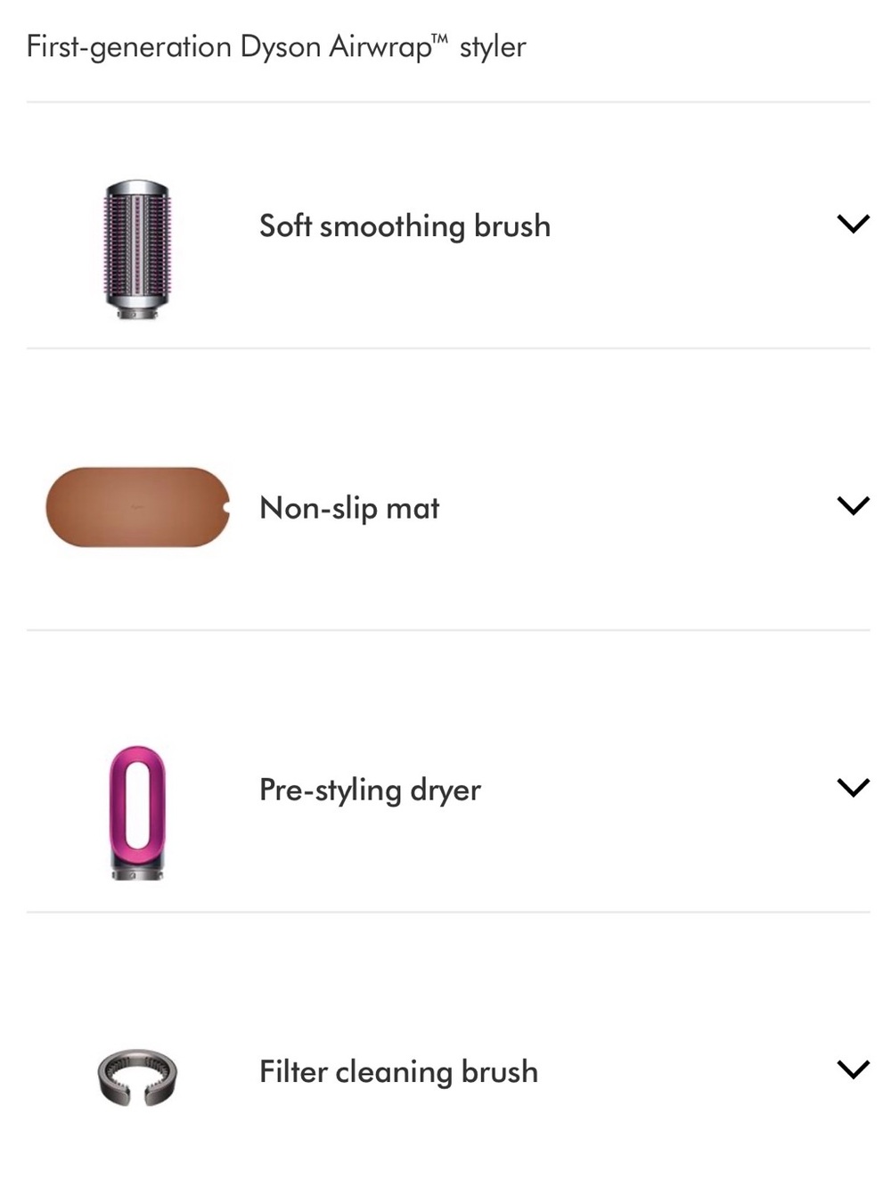 COMPLETE Dyson Multi-Tool Hair Styler Set in Silver and Magenta with Tan Case - Picture 11 of 16